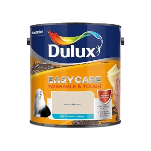 Image of Natural Hessian Dulux Easycare Matt Emulsion Paint 2.5L – Washable & Stain Resistant, Durable Matt Finish, Quick Dry, Low Odour Interior Wall & Ceiling Paint