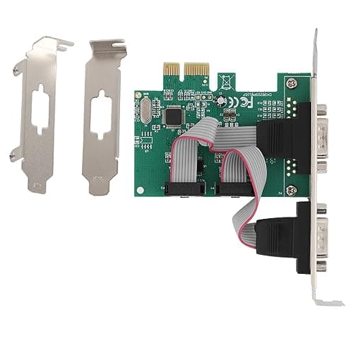 Image of 2 Port Low Profile Serial Expansion Card, Standard RS-232 Serial Port, PCI Express to Industrial DB9 RS232 COM Port Adapter