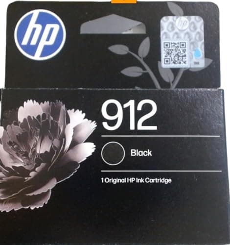 Image of HP 912 Black Original Ink Cartridge (3YL80AE),packaging may vary