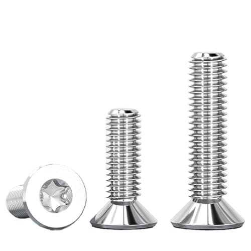 Image of SHUNCHG 20 pcs M3x10mm Countersunk Screws, M3 Flat Head Machine Bolts 10mm, A2 Stainless Steel Torx Drive Hex Socket Countersunk Screws for Furniture, Wood