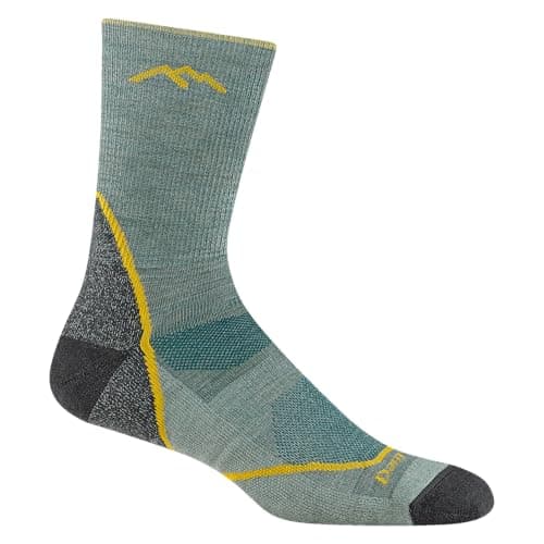 Image of Darn Tough Men's Light Hiker Micro Crew Lightweight with Cushion Sock (Style 1972), Seafoam, Large