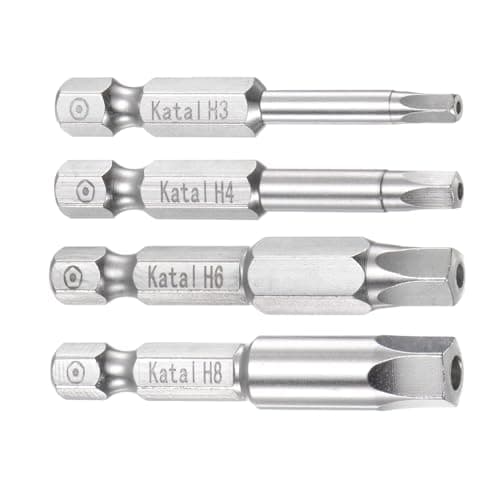 Image of TA-VIGOR 4Pcs H3–H8 Pentagon Screwdriver Bit Set, 1/4" Hex Shank Magnetic Security Screwdriver Bits 2" S2 Steel 5 Point Pentagon Hex Bits for Electric Screwdriver Manual Tool Repair