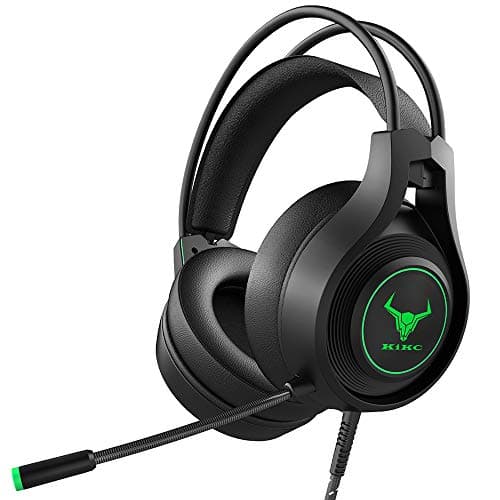 Image of Kikc Gaming headsets PS4 Stereo Xbox one Headset Wired PC Gaming Headphones with Noise Canceling Mic, Over Ear Gaming Headphones for PS4/PS5/Xbox one/PC/MAC