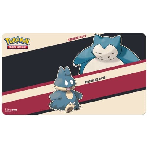 Image of Ultra Pro Snorlax & Munchlax Playmat for Pokemon - Great for Card Games and Battles Against Friends and Enemies, Perfect for at Home or Office Use As a Mousepad for PC