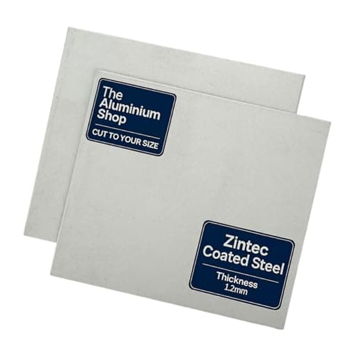Image of Zintec Coated Mild Steel Sheet Metal Plate 1.2mm Thick Cut To YOUR Size MIG TIG (500mm x 600mm)
