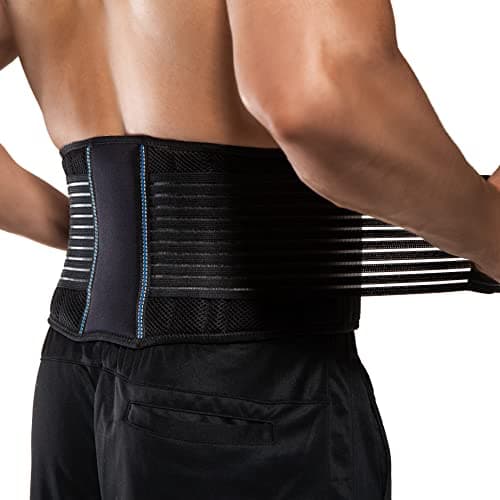 Image of BraceUP Back Support Belt for Men and Women - Breathable Waist Lumbar Support Lower Back Brace for Sciatica, Herniated Disc, Scoliosis Lower Back Pain Relief (L/XL 90-110 cm)
