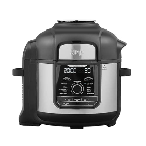 Image of Ninja Foodi MAX Multi Cooker, 7.5L with 9 Cooking Functions, Pressure Cook, Air Fry, Slow Cook, Grill and more, Brushed Steel & Black, OP500UK