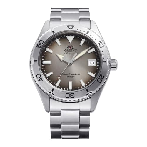 Image of Orient Sports Mako RA-AC0Q16N 40 mm Men's Automatic Manual Winding Mechanical Sports Bracelet and Case Stainless Steel Grey Dial