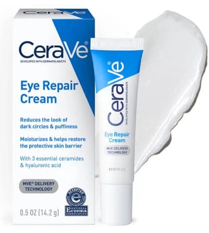 Image of CeraVe Eye Repair Cream 14.2g – Under Eye Cream with 3 Essential Ceramides & Hyaluronic Acid – Reduces Dark Circles & Puffiness – For All Skin Types