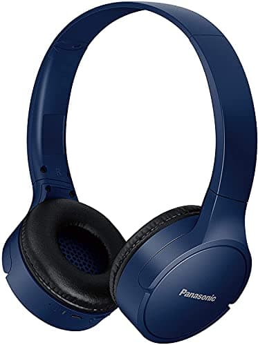 Image of Panasonic Bluetooth Headphones RB-HF420B (On Eear, Quick Charge, Up to 50 Hours Battery Life, Light Headphones, Voice Control), Blue