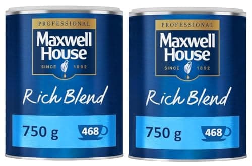 Image of Maxwell House Rich Blend Instant Coffee 750g Tin (Pack of 2)