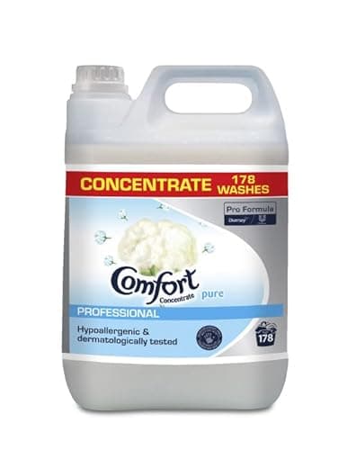 Image of Comfort Concentrate Pure Professional | Fabric Softener | Detergent | Anti-Static and Long Lasting Freshness | 5Ltr | (Pack of 2)