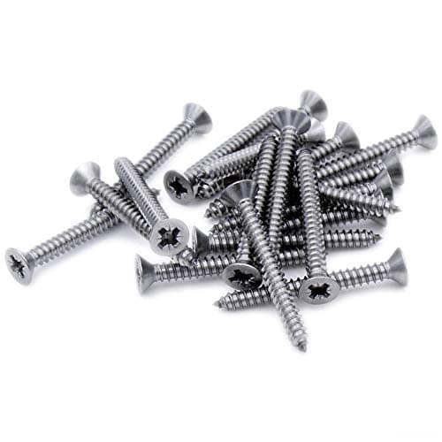 Image of No.6 x 2.5 (3.5mm x 60mm) Pozi Countersunk Self-Tapping Screw - Stainless Steel (A2) (Pack of 20)