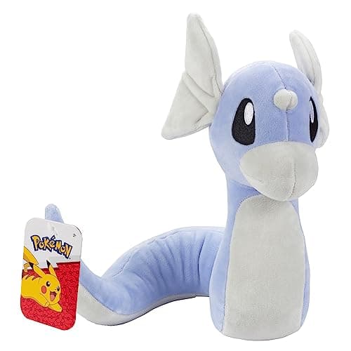 Image of Pokémon Dratini 8'' Plush - Officially Licensed - Quality & Soft Stuffed Animal Toy - Add Dratini to Your Collection! - Great Gift for Kids & Fans of Pokemon (PKW2791)