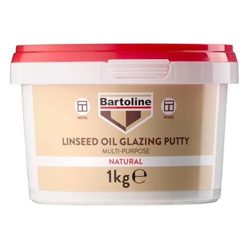 Image of Bartoline Linseed Oil Glazing Putty 1kg – Multi-Purpose Window & Frame Sealant – Ideal for Wood & Metal Frames