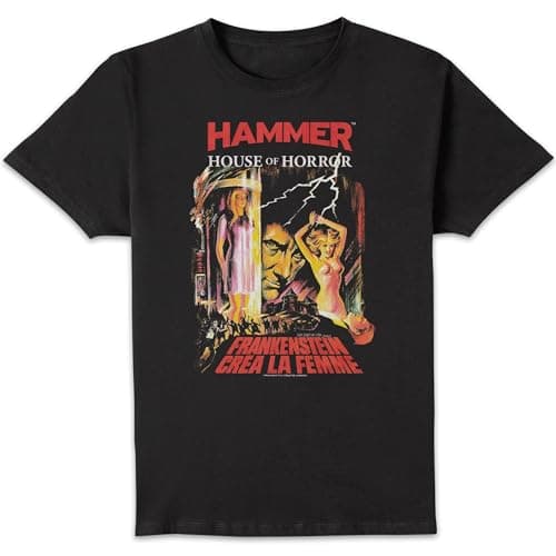 Image of Hammer Horror Frankenstein Crea La Femme Men's T-Shirt - Black M