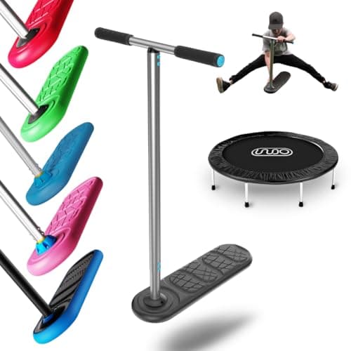 Image of In Do The Trick Scooter Stunt Scooter Kickstart Classic - Ages 6-15, Black - Non-Slip Deck & Adjustable Handlebar on Scooter for Kids Ages 8-12 - Lightweight Aluminium Ride for Adults