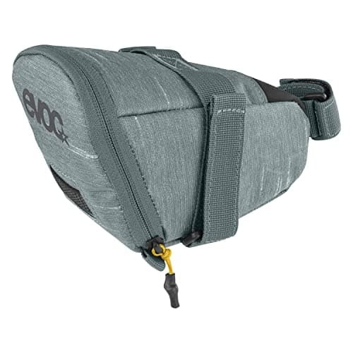 Image of EVOC SEAT Bag Tour, Small Saddle Bag (high-Quality Saddle Bag, Lightweight Bike Accessory, Abrasion-Resistant Pannier, Size: M, Dimensions: 8.5 x 15 x 9.5 cm, Volume: 0.5 l), Steel