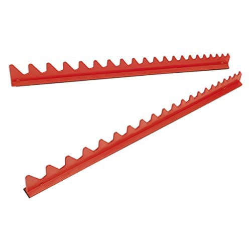 Image of Sealey Wr02 Sharks Teeth Spanner Rack Magnetic 2Pc