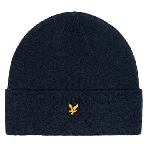 Image of Lyle & Scott Mens Classic Style Knit Beanie Hat - Navy - One Size