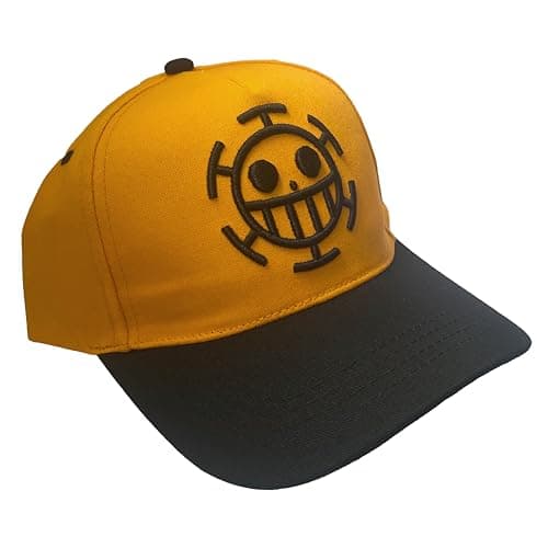 Image of Comic Studio | One Piece | Baseball Cap | Trafalgar -Law | Orange - Black | One Size