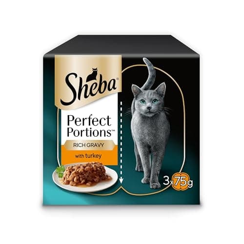 Image of Sheba Portions with Turkey Chunks in Gravy 8 x 3x(2x37.5g)