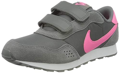 Image of NIKE Md Valiant (TDV), Running Shoes Unisex Kids, Smoke Grey Pink Glow White, 8.5 UK