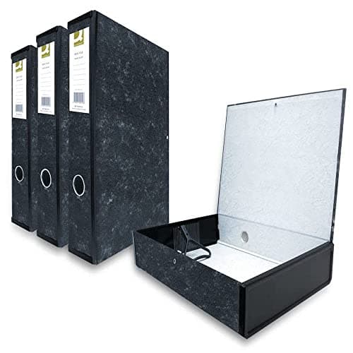 Image of Q-Connect Box File Foolscap Cloud (Pack of 10), Black