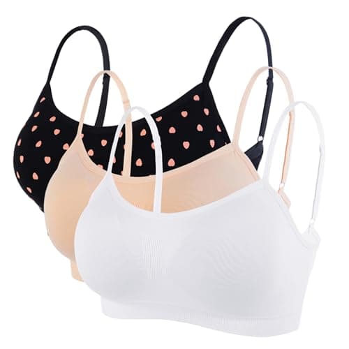 Image of Litthing Women Sports Bra Seamless Comfort Bras Padded Ladies Tops Adjustable Strap Bralettes Vest Style Athletic Wireless Wrap Chest Crop Top for Yoga Fitness Exercise