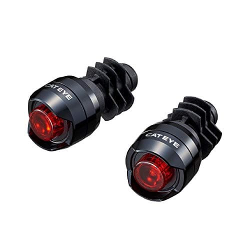 Image of CatEye Orb Bar End Bike Light Set - Compact LED Bar End with 3 Modes | Tool-Free Install & Long Battery Life | Light for Bikes | Bicycle Indicator Lights for Day & Night Visibility