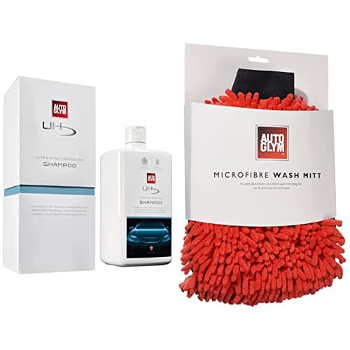 Image of Autoglym Ultra High Definition Shampoo, 1 Litre & Microfibre Wash Mitt