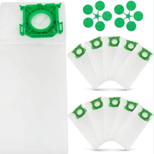 Image of 10-Pack 6629ER Vacuum Bags for SEBO Airbelt K Series Vacuums, 4-Layer Ultra Filterbox with Caps #6629ER Vacuum Cleaner Bags 10PCS