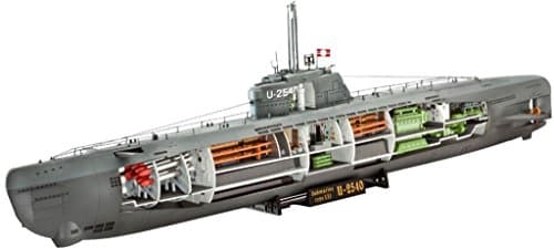 Image of Revell 05078 Deutsches U-Boot Typ XXI mit Interieur 1:144 Scale Unbuilt/Unpainted Plastic Model Kit