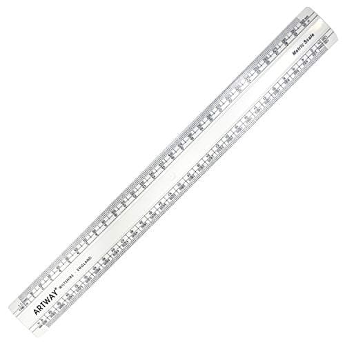 Image of Artway Scale Ruler - Metric - 300mm with 8 Different Scales from 1:1 to 1:2500