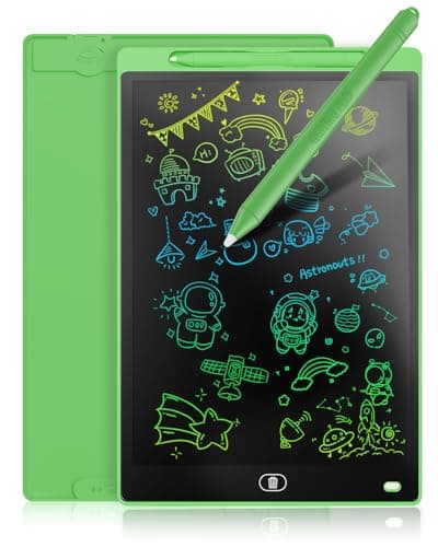 Image of Genialba 8.5 inch LCD Writing Tablet - Colorful Screen Drawing Board for 2-6 Year Old Boys & Girls - Educational Toys Gifts for Birthday & Christmas (Green)