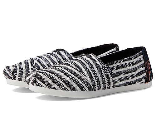 Image of TOMS Women's Alpargata Cloudbound Loafer Flat , Black Multi Global Woven,5 UK