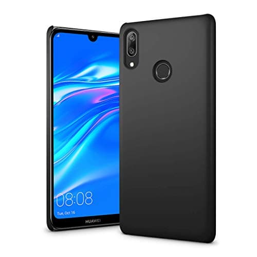 Image of Huawei Y7 2019 Case - Huawei Y7 Pro Prime 2019 6.26" Ultra Slim Thin Armour Hard Case - Matte Rubberized Cover For Huawei Y7 2019 (Black)