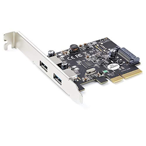 Image of StarTech.com 2-Port USB PCIe Card with 10Gbps/port - USB 3.2 Gen 2 Type-A PCI Express 3.0 x4 Host Controller Expansion Card - Add-On Adapter - Full/Low Profile - Windows & Linux (PEXUSB312A3)