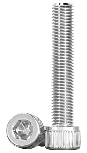 Image of Drenky M8 Cylinder Screws with Hexagon Socket M8 X 60mm Socket Head Cap Screws Bolts DIN 912 (ISO 4762) 304 Stainless Steel Socket Screws Fully Threaded Allen Socket Cap Screws, Pack of 10