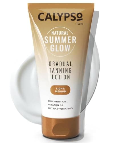 Image of Calypso Natural Summer Glow Gradual Tan Lotion, Light - Medium, 150ml