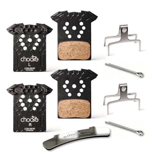 Image of Chooee L05A-RF Disc Brake Pads,2 Pairs Cooling Fin Bike Brake Pads Compatible with Shimano L02A,L03A,L04A,Bicycle Brake Pads fit for Shimano DEORE, SLX, XT, XTR Series Pad