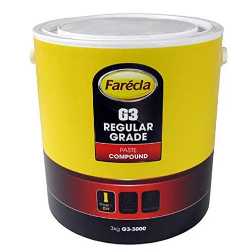 Image of Farecla G3 Rubbing Compound Regular Cutting Paste 3kg 3000g Tub Car Polishing Scratch Swirl Remover Colour Restorer Permanent Finish - Contains no fillers so scratch marks will not reappear