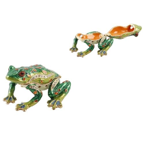 Image of Treasured Trinket Box - Frog about to Jump New Gift