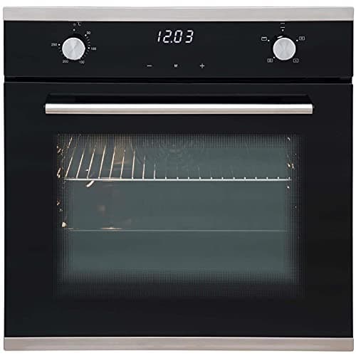 Image of 60cm Black Built In Touch Control Programmable Single Electric True Fan Oven