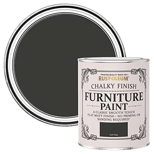 Image of Rust-Oleum Black Upcycled Furniture Paint in Chalky Finish - Dark Magic 750ML (SHDRCT899)