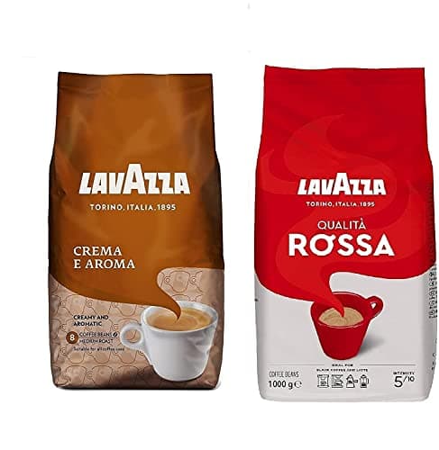 Image of Lavazza 1 x Crema E Aroma 1 kg & Lavazza Qualita Rossa Coffee Beans 1 kg,