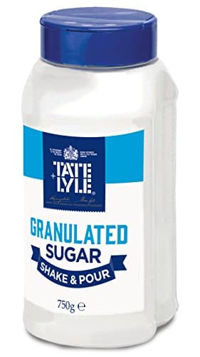 Image of Tate & Lyle - Granulated White Sugar - Shake & Pour Dispenser - Versatile Pure White Cane Sugar for Everyday Sweetening, Cooking & Baking - Consistently Fine Quality - UK Packed - 750g