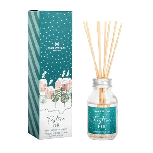 Image of Wax Lyrical Festive Fir Reed Diffuser 100ml | Refreshing Forest Scent | Rich & Woody