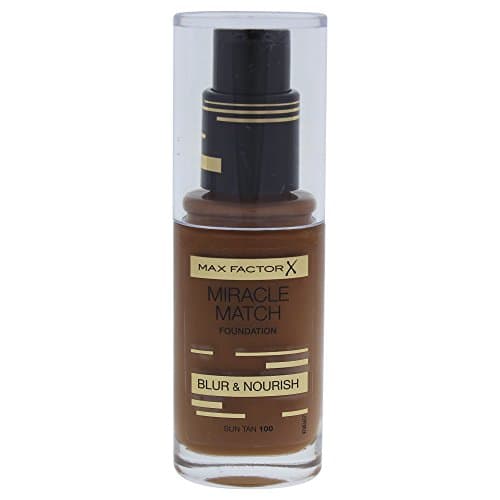 Image of Max Factor Miracle Match Blur & Nourish Foundation, Sun Tan 100