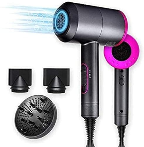 Image of Jooayou Professional Hair Dryer 2000W Fast Dry Negative Ions Hair Blow Temperature Hairdryer with Diffuser Hairdryer with 2 Speeds, 3 Heating and Cool Button